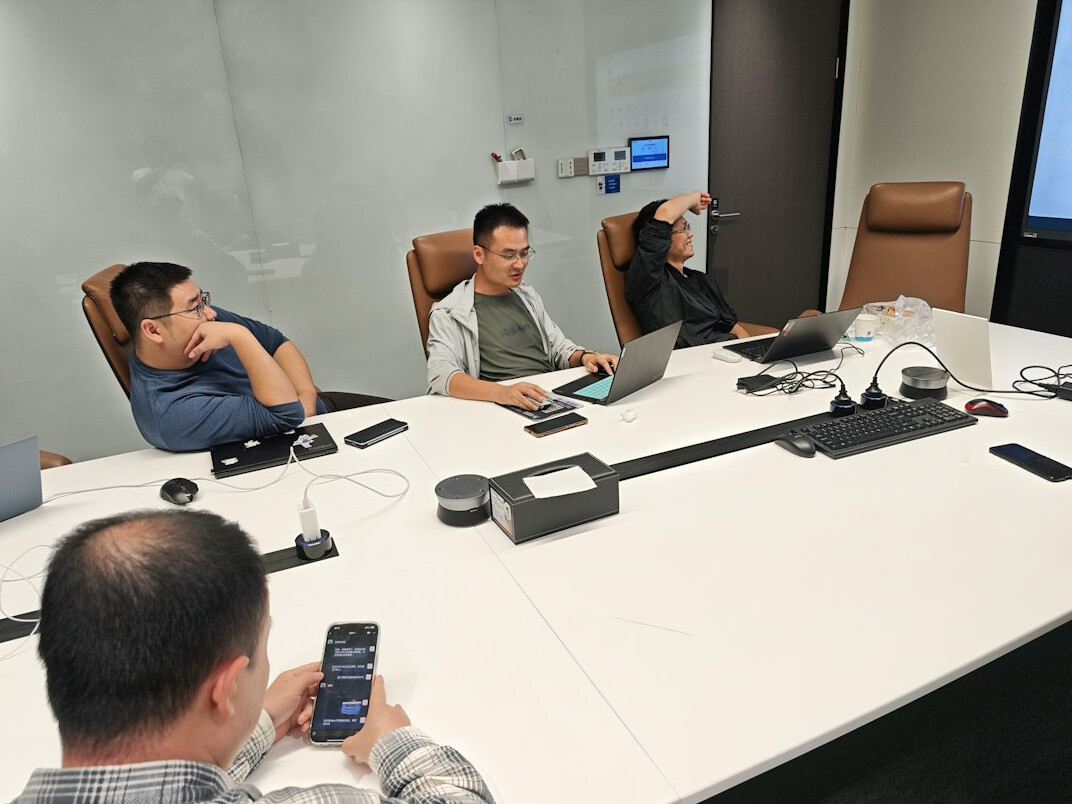 group discussion in meeting room