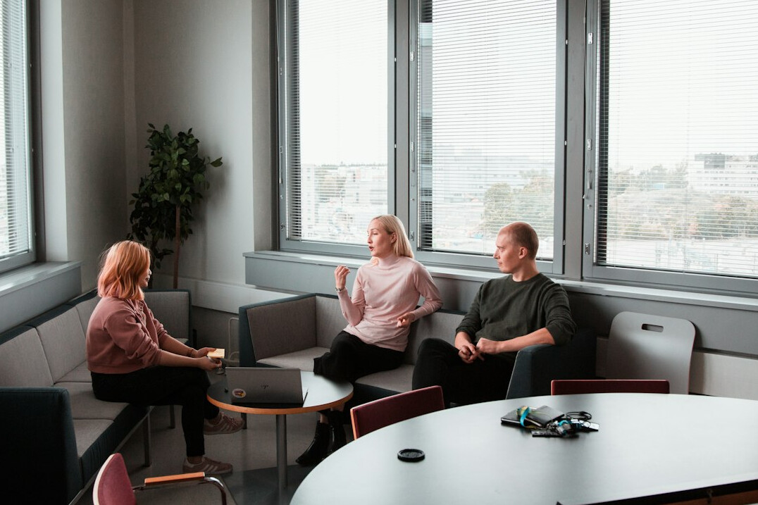 people having conversation