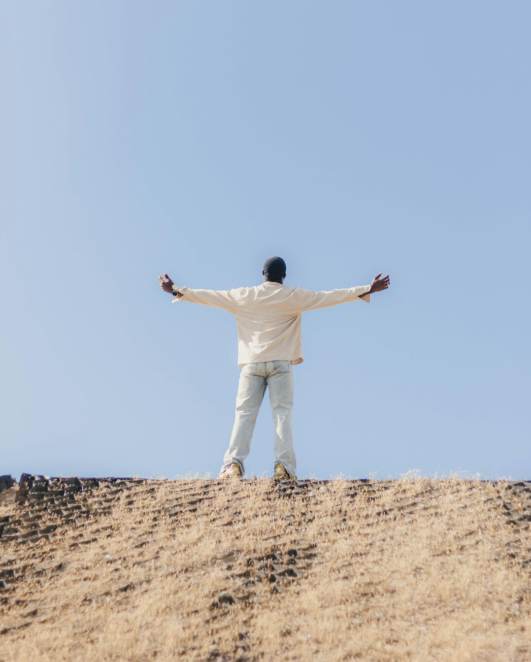 person achieving success